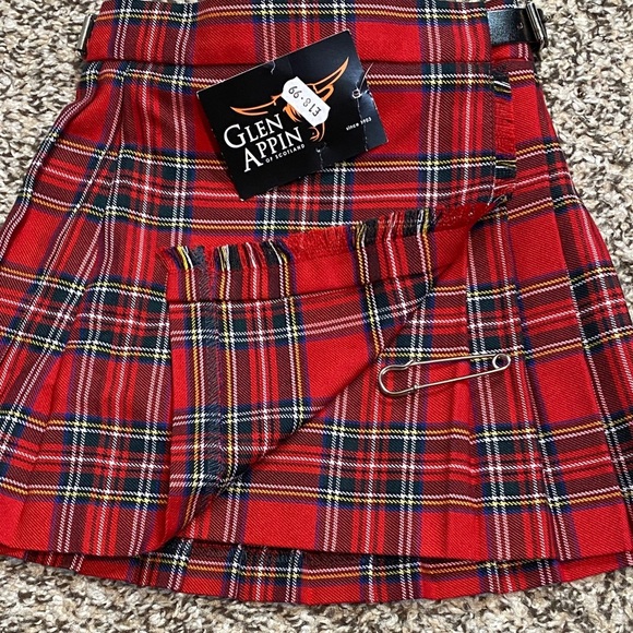 Glen Appin of Scotland Kids Tartan Plaid Kilt Skirt - Picture 4 of 6